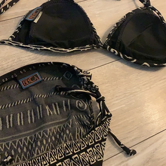 BECCA - Black and White Aztec Bikini - Picture 7 of 7